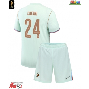 Francia Rayan Cherki #24 Segunda Equipación Niños Mundial 2026 Manga Corta (+ Pantalones cortos)
